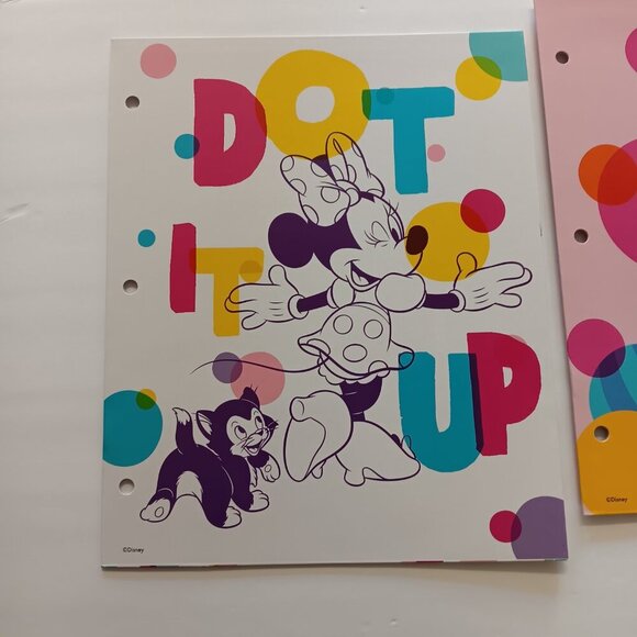Disney Mickey Minnie Mouse Clubhouse Folder Coloring Book Set Crayons Kids Girl - Picture 2 of 12